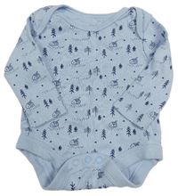 Světlemodré body s domečky F&F