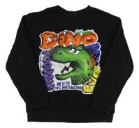 Černá mikina s dinosaurem H&M