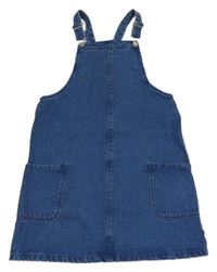 Modré riflové laclové šaty TU 