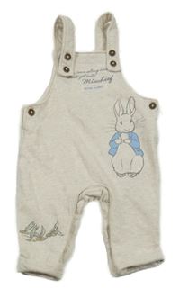 Béžové melírované laclové tepláky s Peter Rabbit