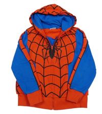 Červeno-safírová propínací mikina s kapucí - Spider-man Marvel