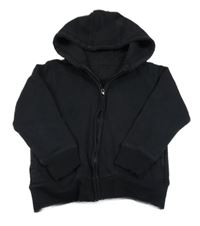 Černá propínací mikina s kapucí Matalan