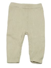 Béžové žebrované úpletové kalhoty George 