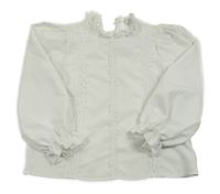 Bílá halenka s madeirou Shein