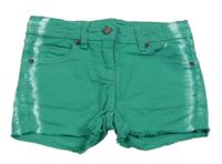 Zelené riflové batikované kraťasy C&A