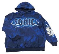Tmavomodrá mikina se Sonicem a kapucí George 