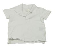 Bílé polo tričko H&M