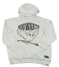 Bílá oversize mikina s Hedwigou - Harry Potter a kamínky a kapucí C&A