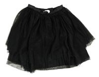Černá třpytivá tylová sukně H&M