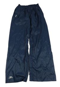Tmavomodré šusťákové funkční nepromokavé kalhoty zn. TRESPASS