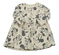 Smetanové žebrované šaty s Minnie George