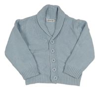 Světlemodrý vzorovaný propínací svetr Ladybird