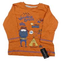 Nové - cihlové triko s potiskem St. Bernard