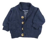 Tmavomodrá melírovaná propínací mikina early days