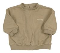 Béžová mikina s nápisem KIABI