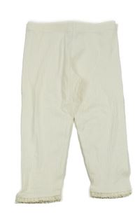 Smetanové žebrované legíny s krajkou Disney