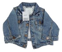 Nové - modrá riflová bunda s límečkem Next