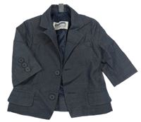 Tmavomodré melírované sako Zara