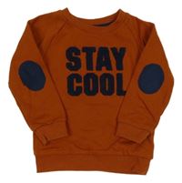 Medová mikina s nápisy PRIMARK