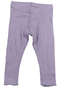 Lila žebrované legíny Primark