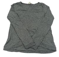 Tmavošedé melírované triko H&M