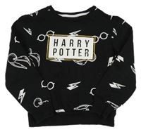 Černá mikina s obrázky - Harry Potter