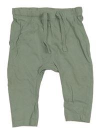 Zelenošedé lehké tepláky H&M