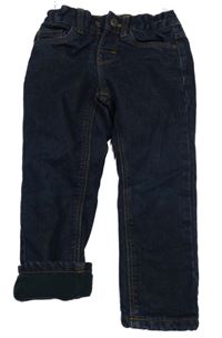 Tmavomodré zateplené rifle C&A