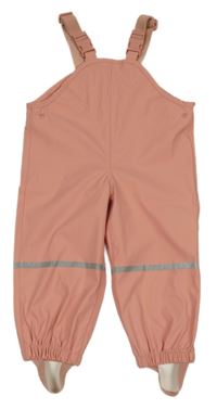 Růžové nepromokavé laclové kalhoty Lupilu