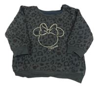 Antracitová vzorovaná mikina s Minnie George