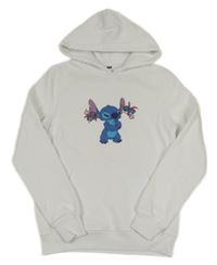 Bílá mikina se Stitchem a kapucí Disney