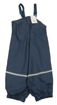 Nové - Tmavomodré nepromokavé laclové kalhoty PlayShoes