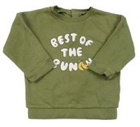 Khaki mikina s nápisem s banány M&S