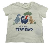 Smetanové tričko s dinosaury H&M