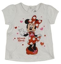 Bílé tričko s Minnie Disney