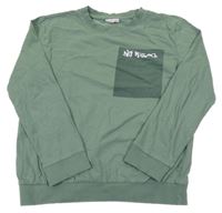 Khaki lehká mikina s nápisem Coccodrillo