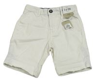 Bílé plátěné chino kraťasy Denim Co.
