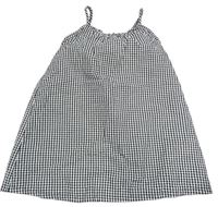 Černo-bílé kostičkované krepové šaty Primark