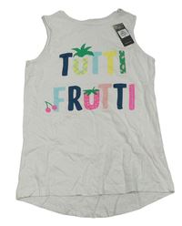 Bílý top s barevným nápisem Primark