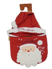 Nové - červeno-bílá čepice - Santa + bryndák Primark