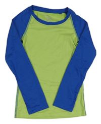 Zeleno-modré thermo triko Crane