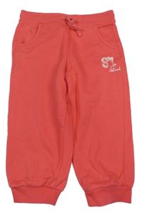 Korálové crop tepláky 