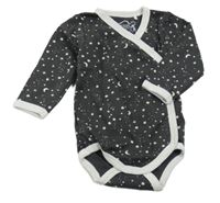 Tmavošedo-bílé vzorované zavinovací body 