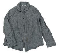 Tmavomodrá melírovaná košile M&S