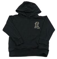 Černá lehká mikina s dinem a kapucí Next