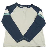 Smetanovo-tmavomodré triko C&A