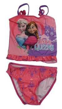 Růžové dvoudílné plavky s Frozen Disney