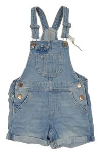 Světlemodré riflové laclové kraťasy H&M