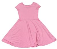Neonově růžové bavlněné šaty C&A