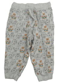 Šedé tepláky s tygry Pep&Co